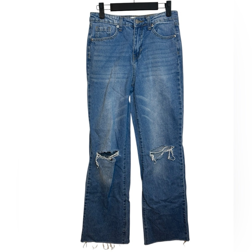 Abound Medium Wash Distressed Bootcut Jeans